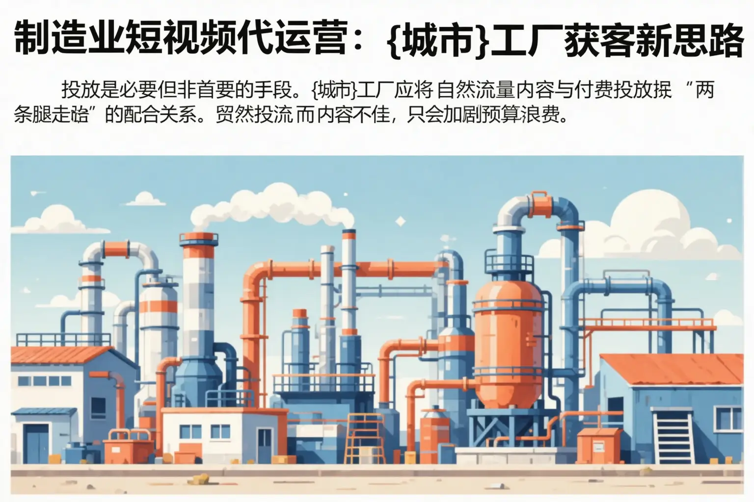 制造业短视频代运营:山西工厂获客新思路