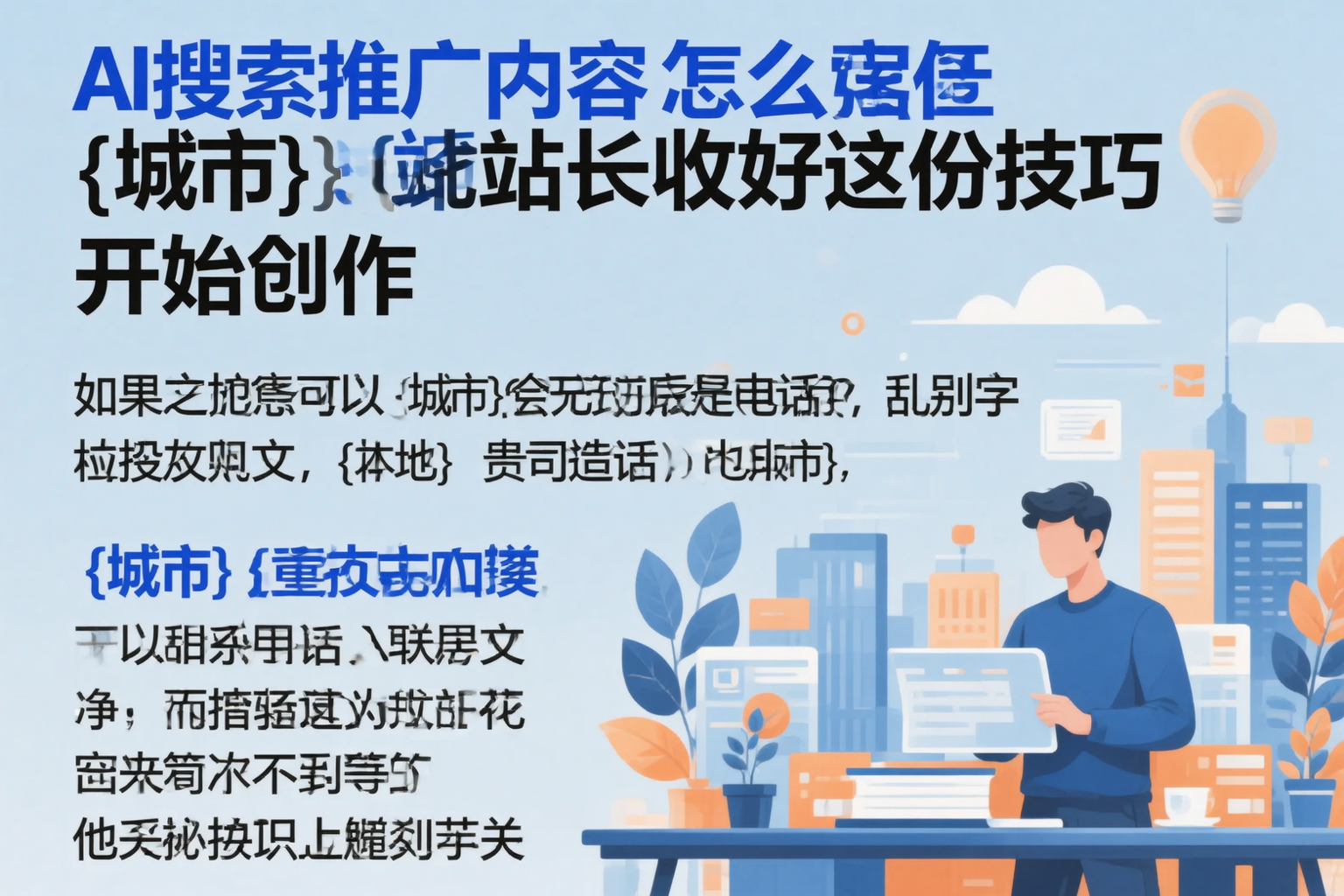AI搜索推广内容怎么写?山西站长收好这份技巧