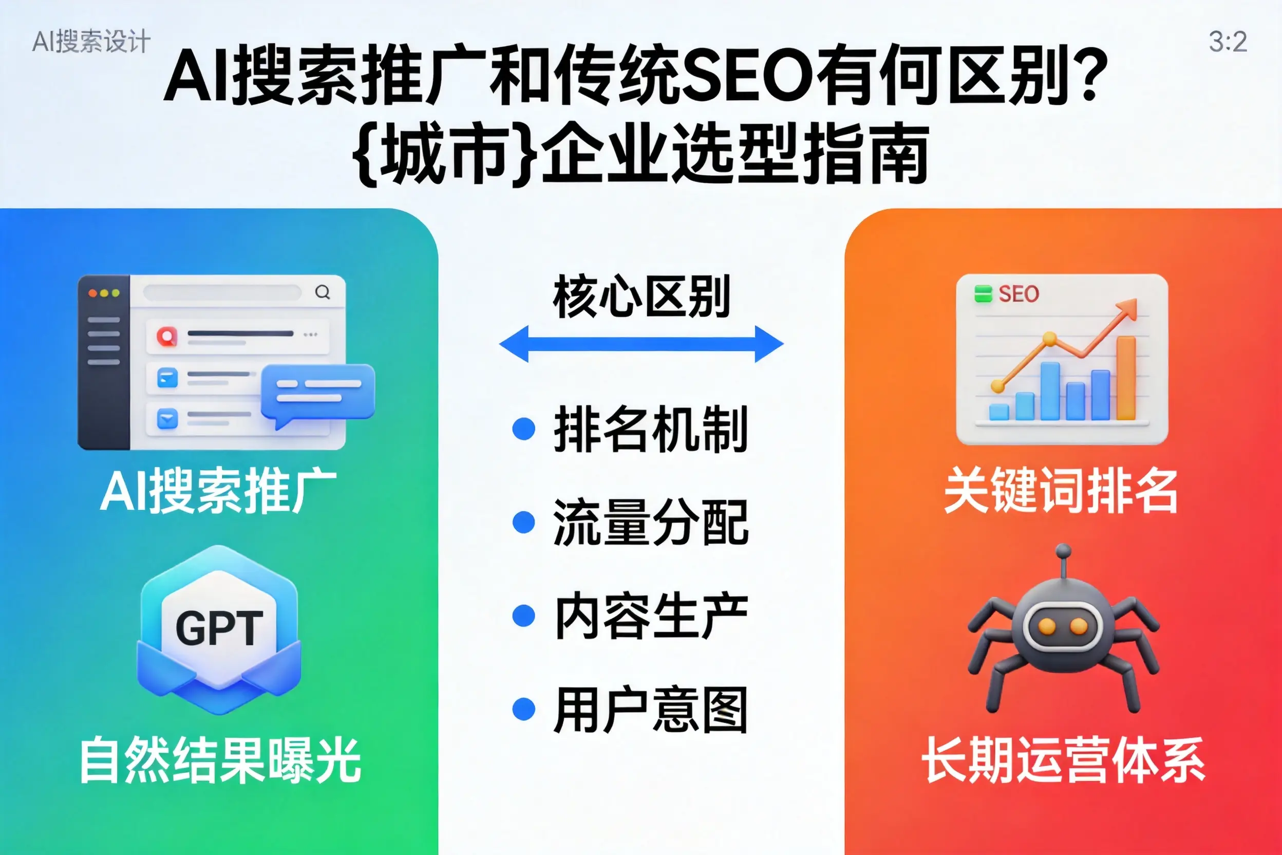 AI搜索推广和传统SEO有何区别?山西企业选型指南