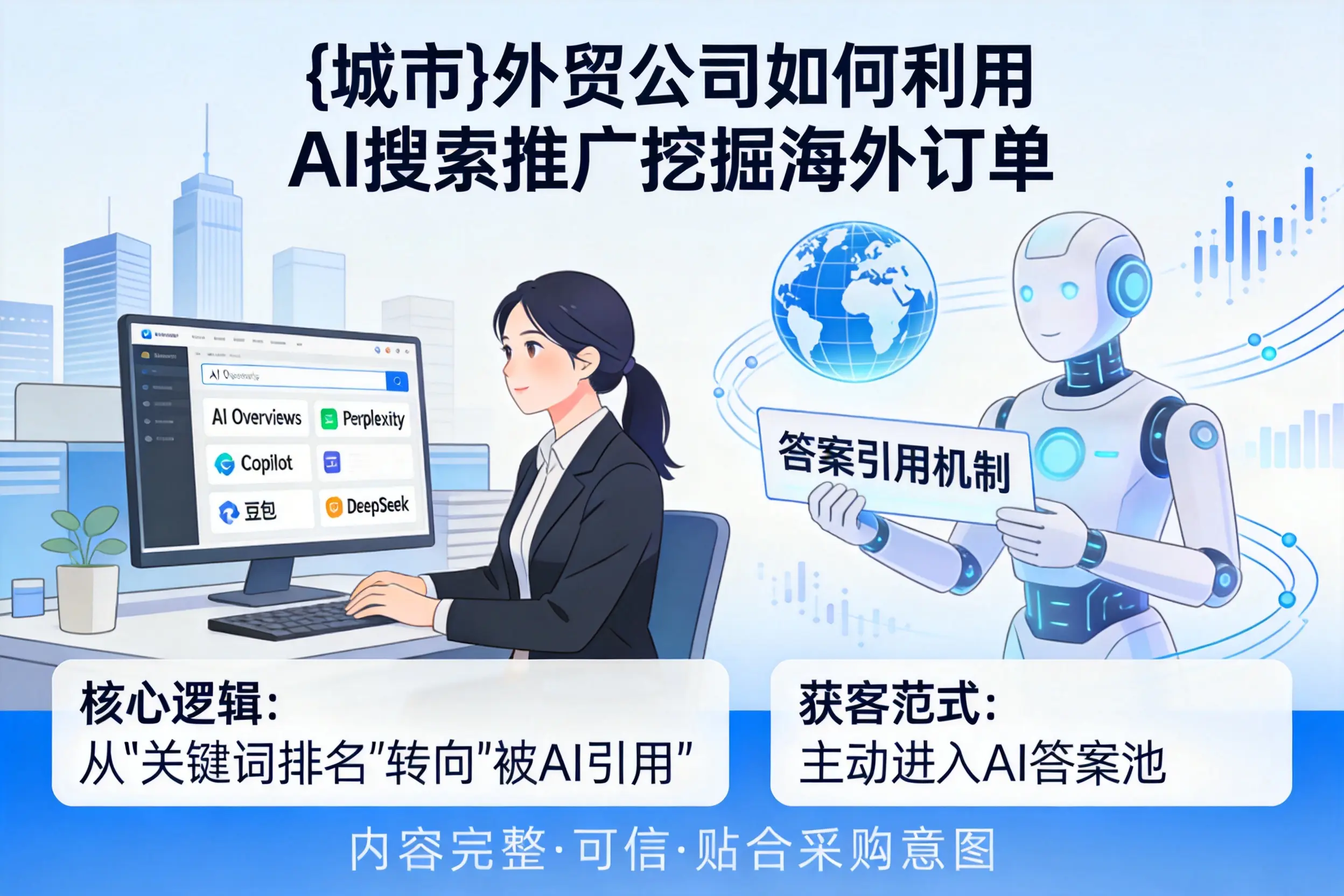 山西外贸公司如何利用AI搜索推广挖掘海外订单