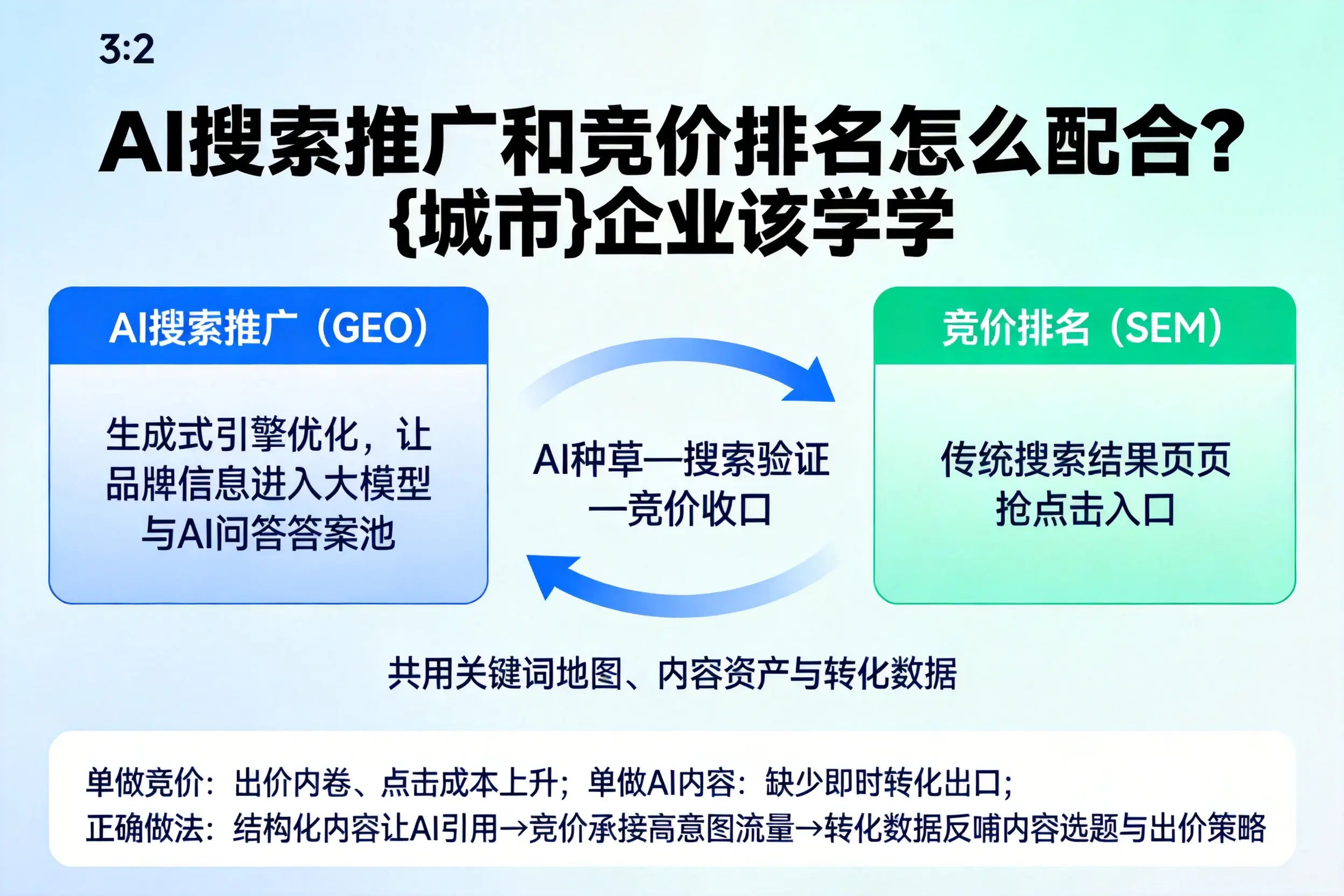 AI搜索推广和竞价排名怎么配合?山西企业该学学