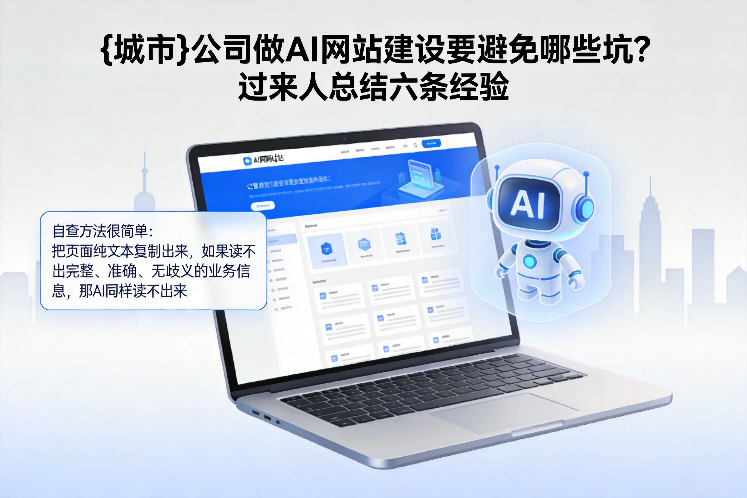 山西公司做AI网站建设要避免哪些坑?过来人总结六条经验
