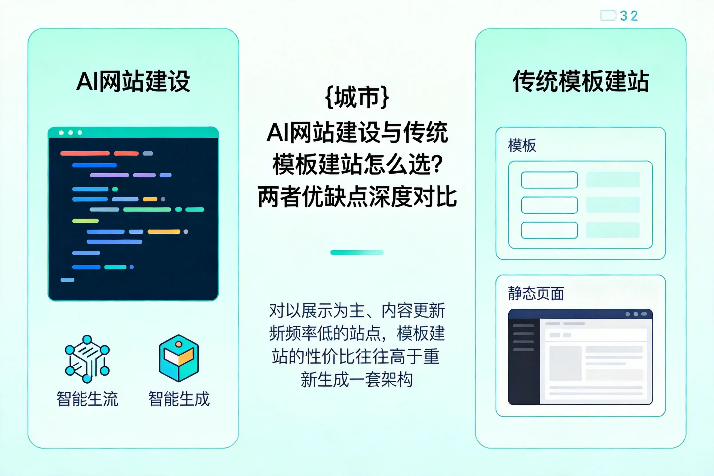 山西AI网站建设与传统模板建站怎么选?两者优缺点深度对比