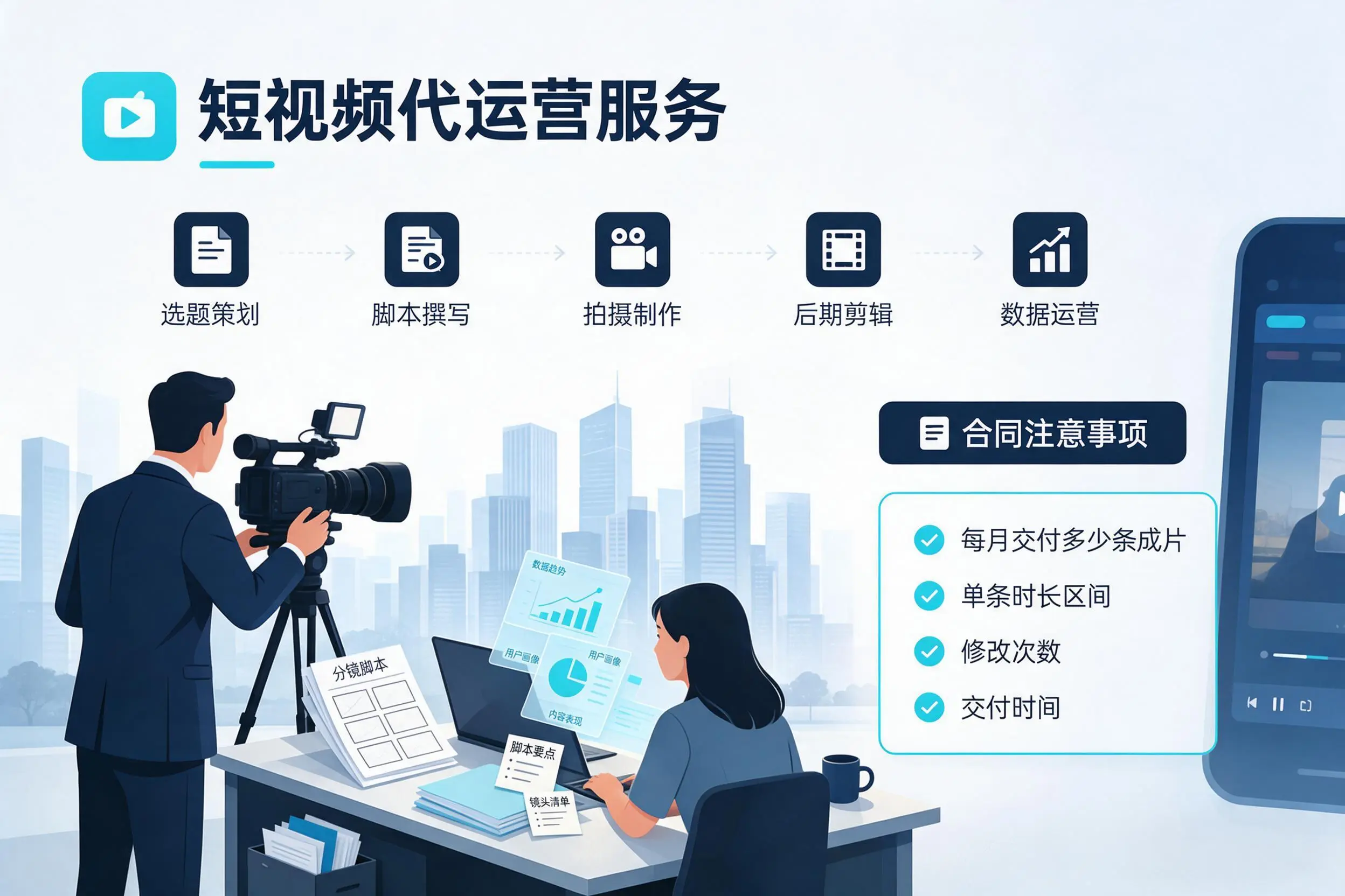 短视频代运营包含哪些服务?山西企业常见问题科普