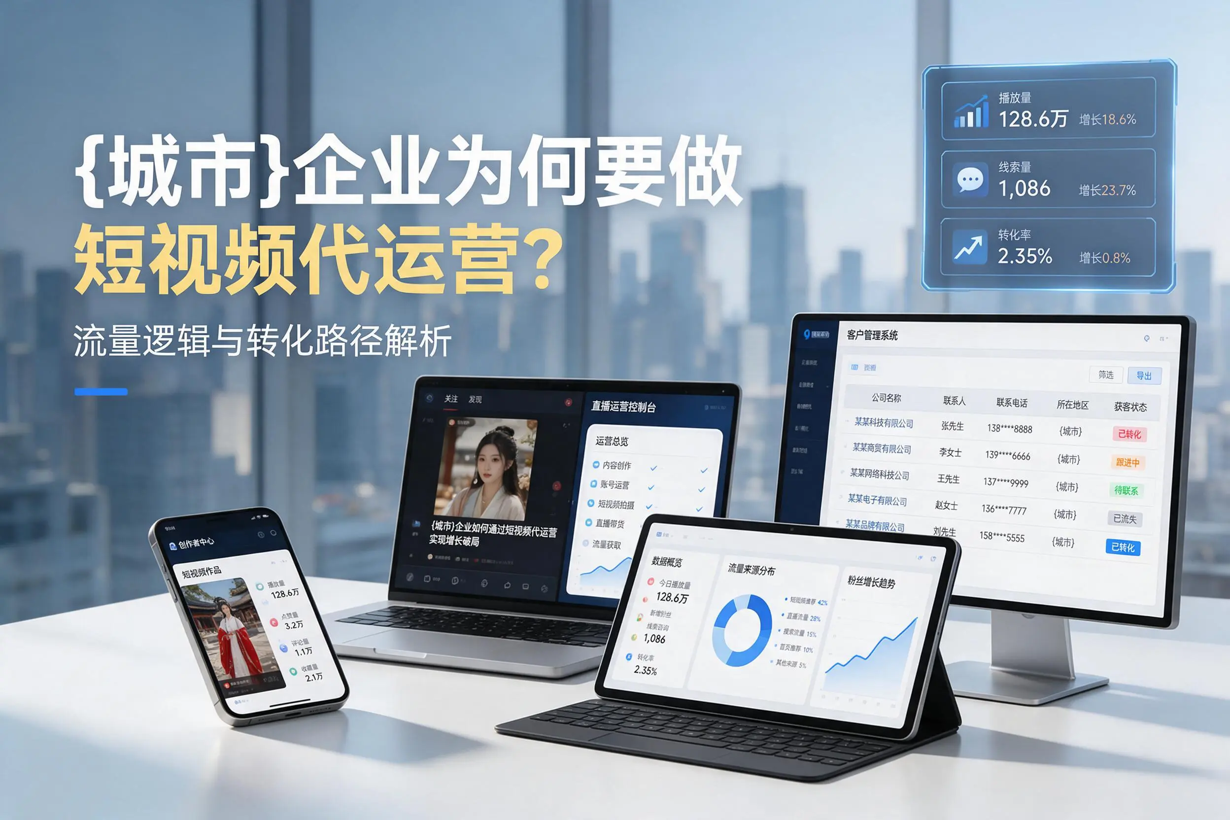 山西企业为何要做短视频代运营？流量逻辑与转化路径解析