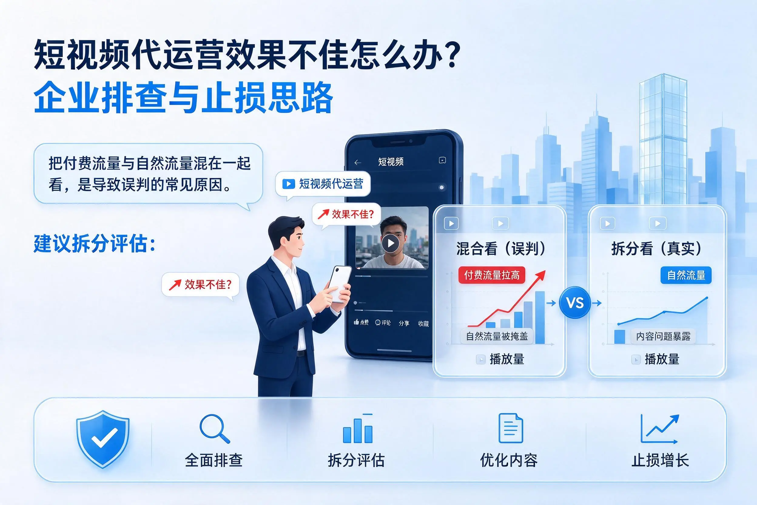 短视频代运营效果不佳怎么办?山西企业排查与止损思路