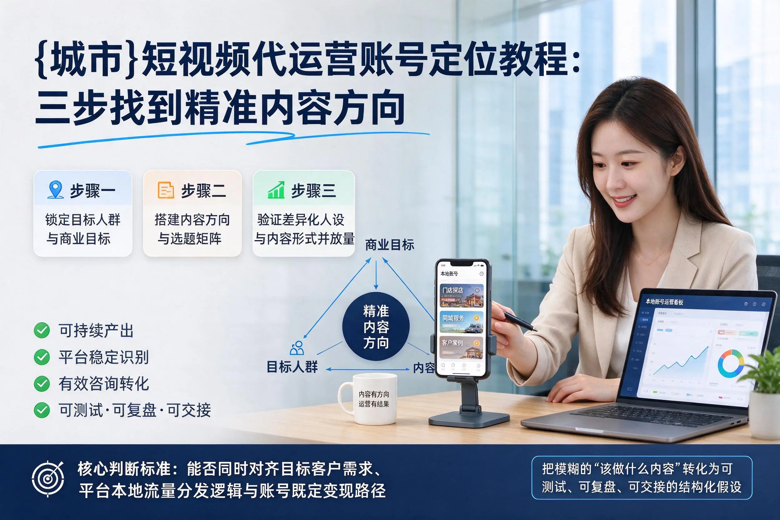 山西短视频代运营账号定位教程:三步找到精准内容方向