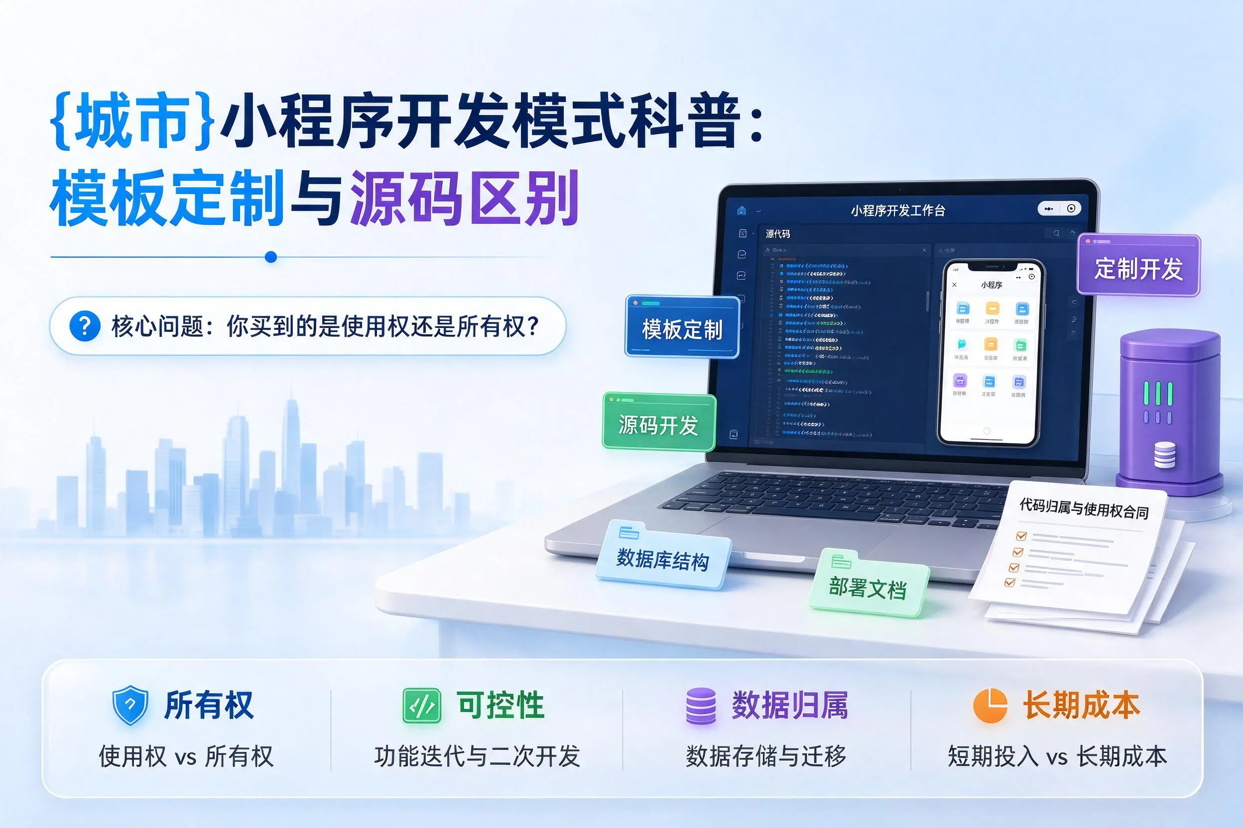 山西小程序开发模式科普:模板定制与源码区别