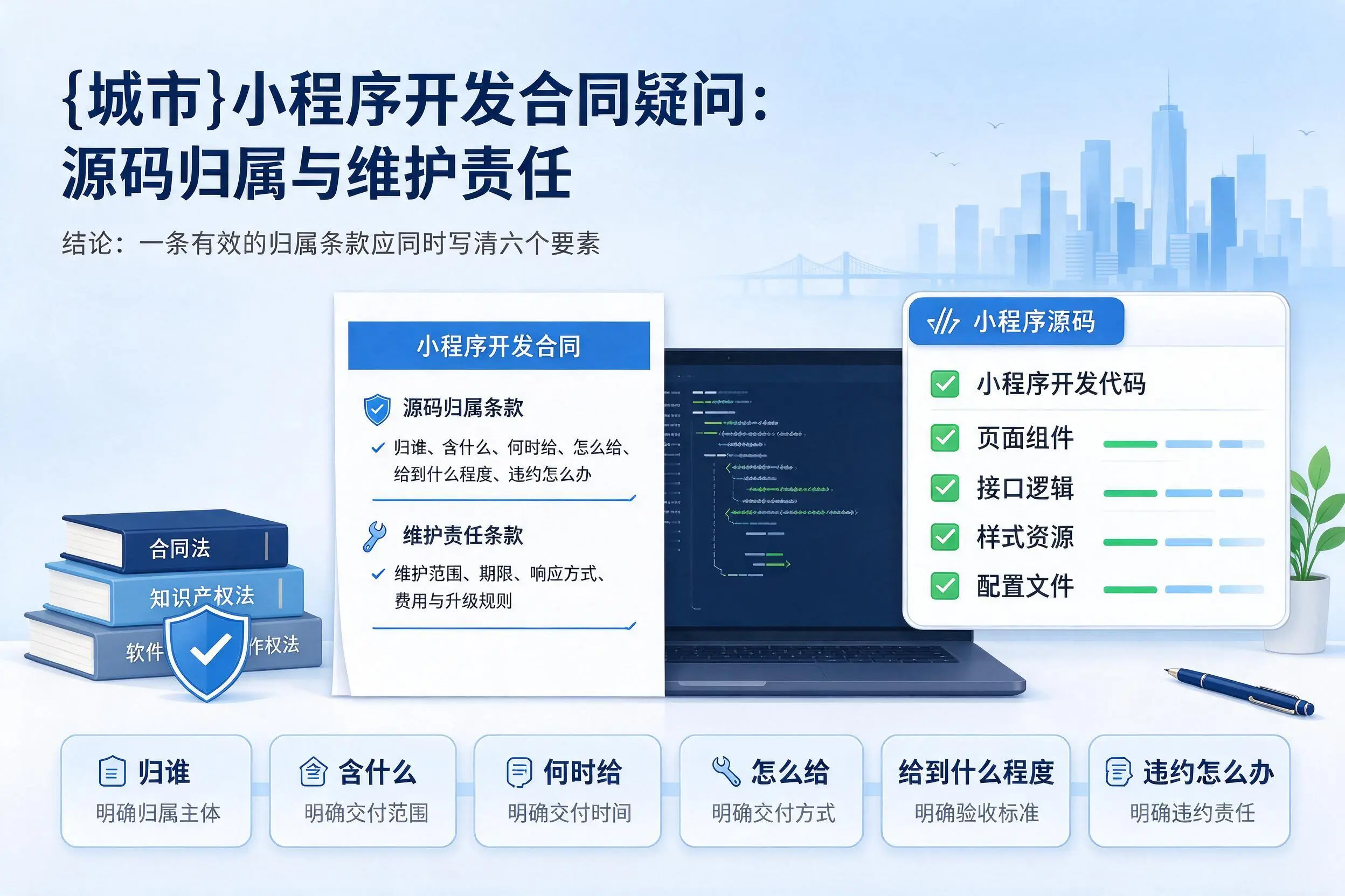 山西小程序开发合同疑问:源码归属与维护责任