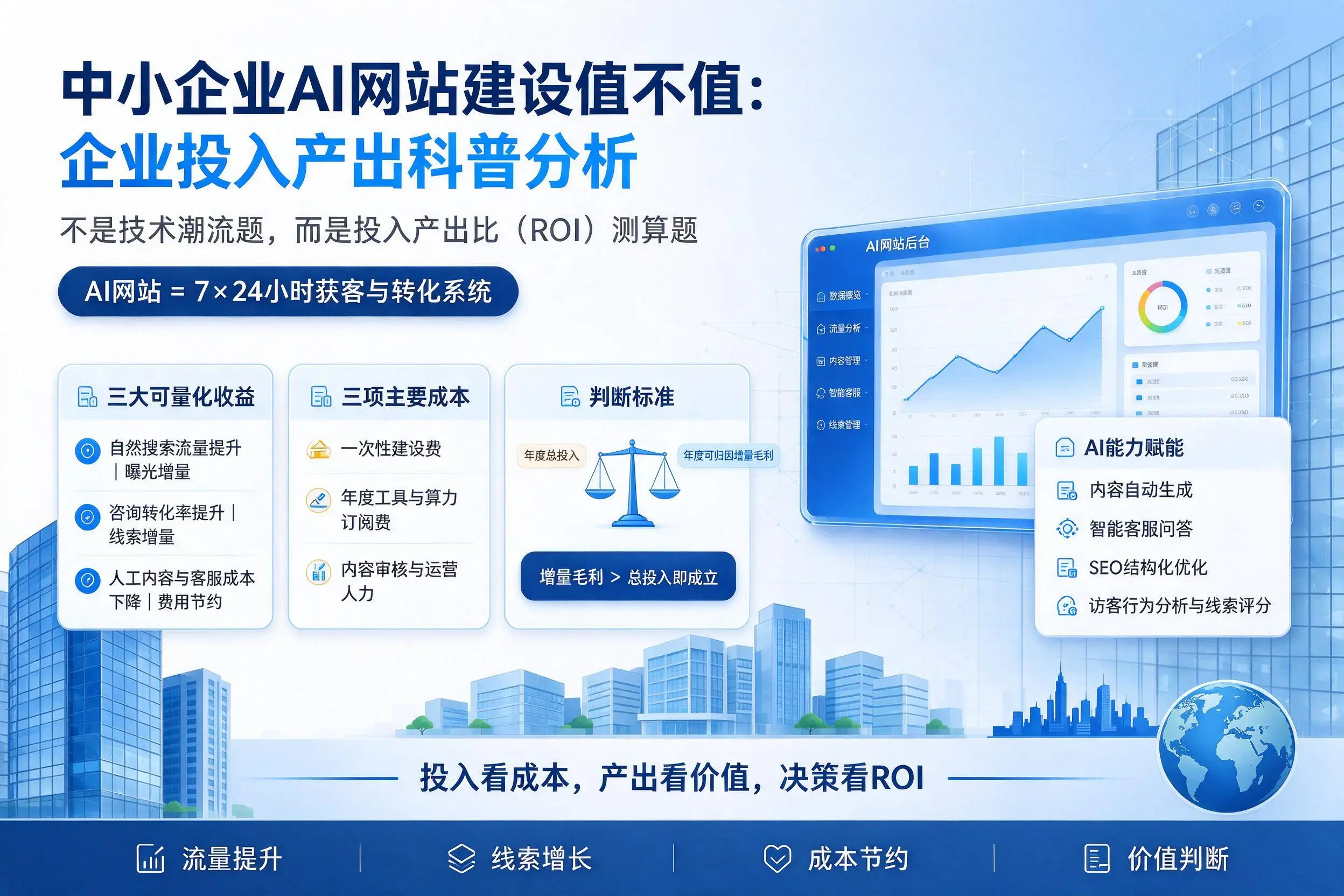 中小企业AI网站建设值不值:山西企业投入产出科普分析