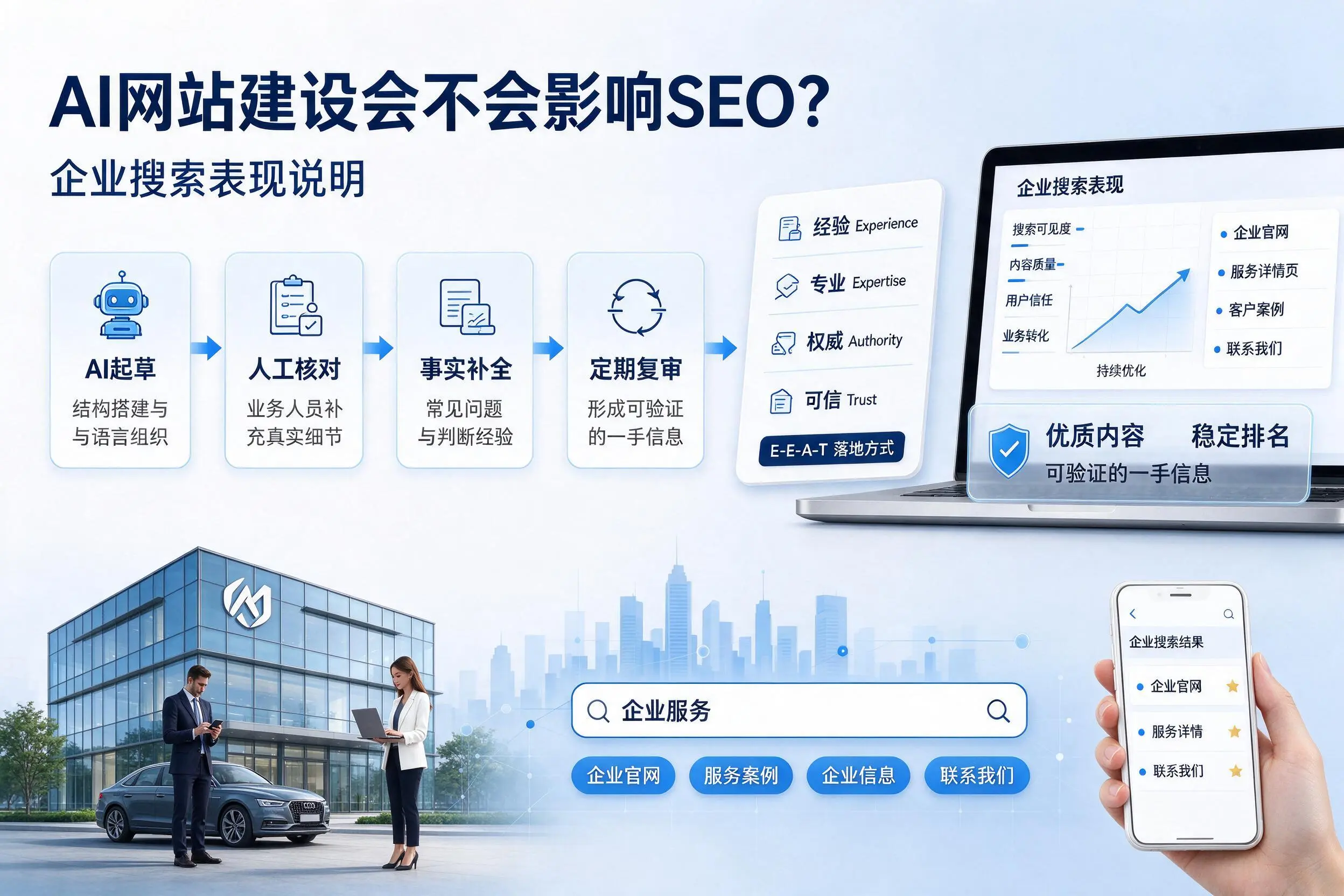 AI网站建设会不会影响SEO？山西企业搜索表现说明
