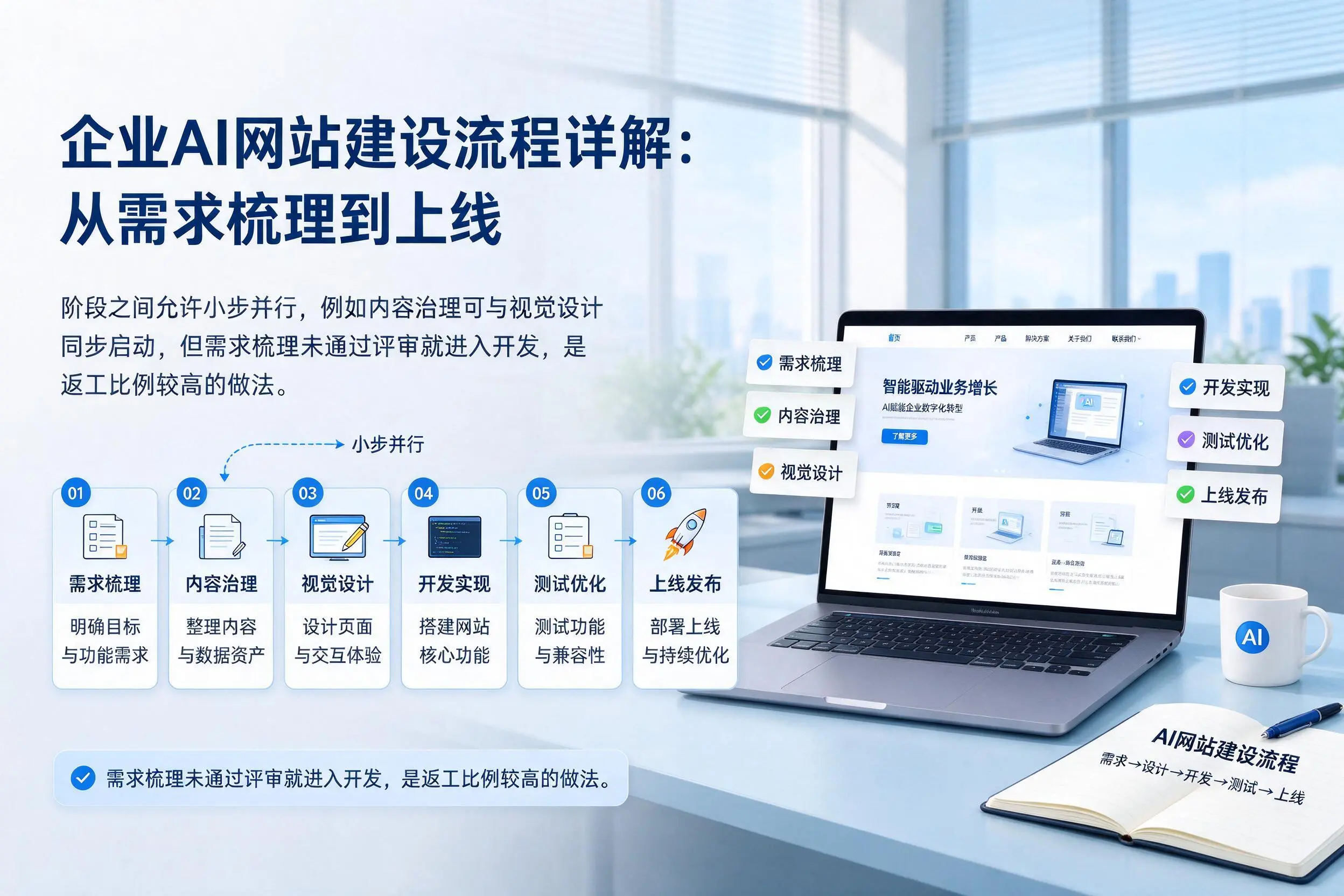 山西企业AI网站建设流程详解：从需求梳理到上线