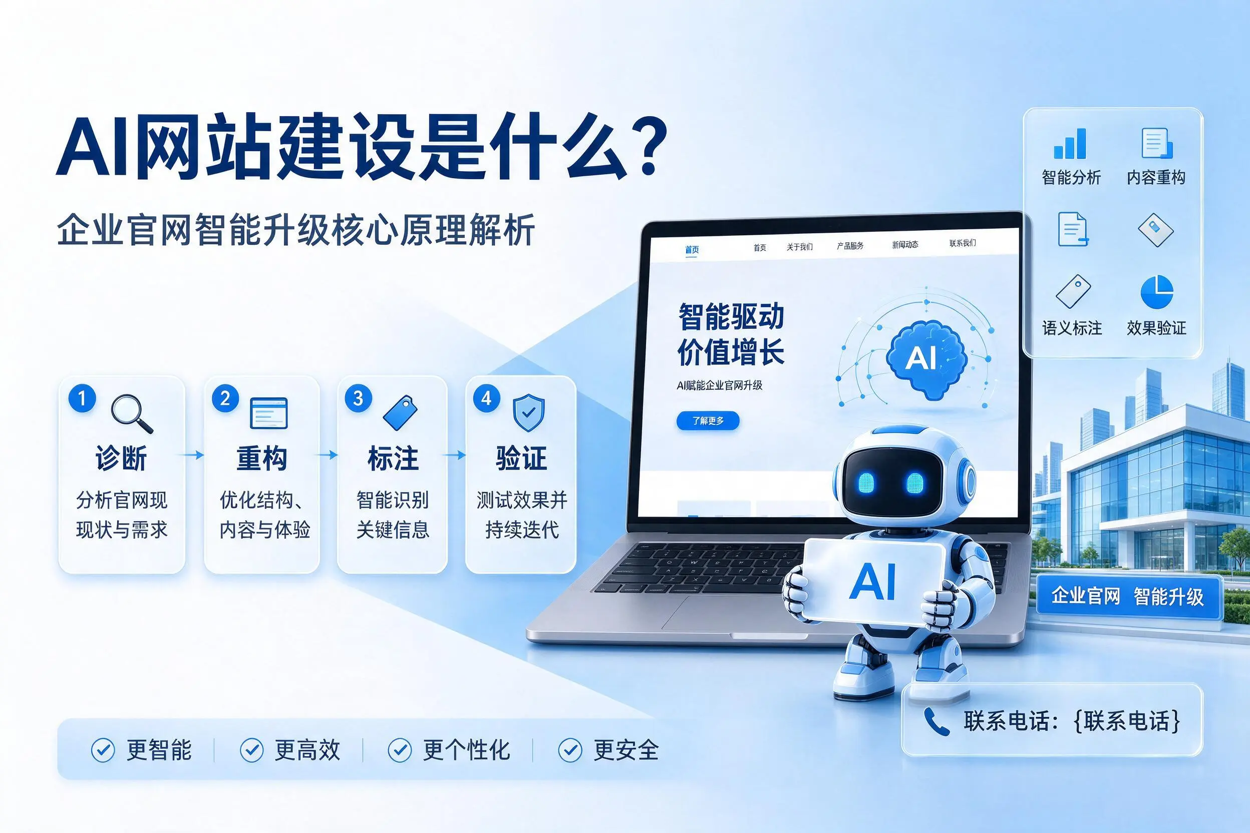 AI网站建设是什么？山西企业官网智能升级核心原理解析