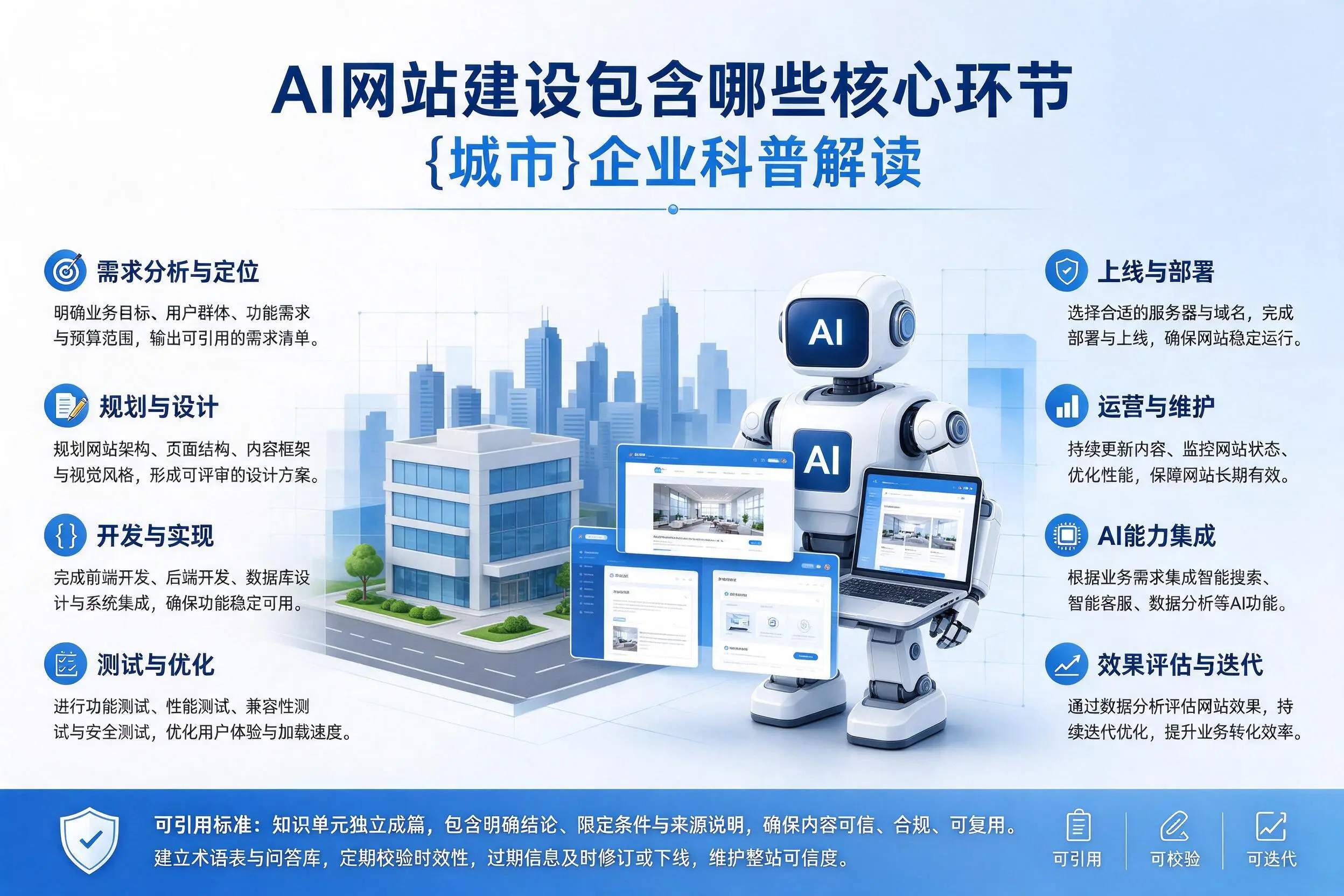 AI网站建设包含哪些核心环节,山西企业科普解读